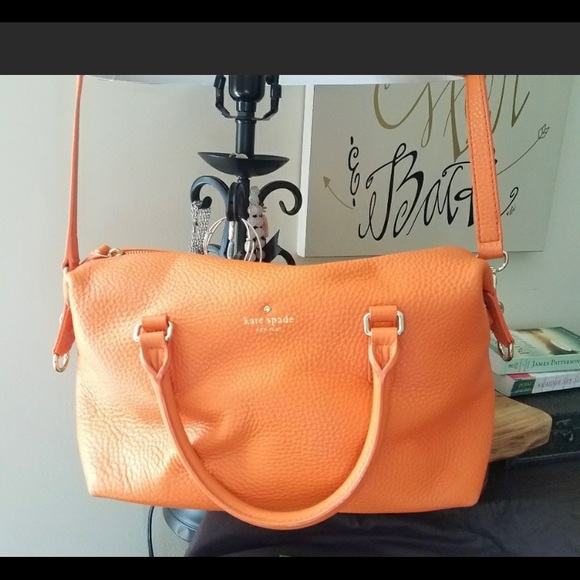 Kate spade leather orange crossbody purse - Picture 11 of 11